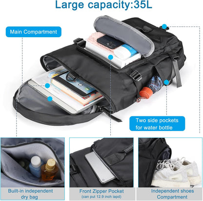حقيبة رياضية ذات سعة كبيرة متعددة الوظائف