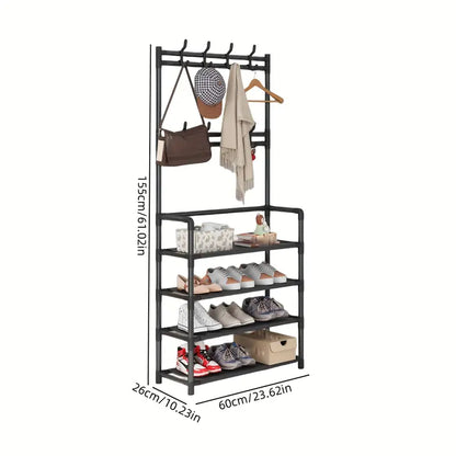 رف تخزين الأحذية مكون من 4 طبقات