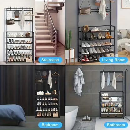 رف تخزين الأحذية مكون من 4 طبقات