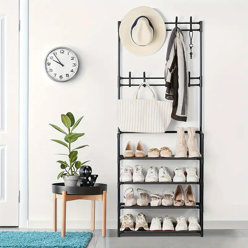 رف تخزين الأحذية مكون من 4 طبقات
